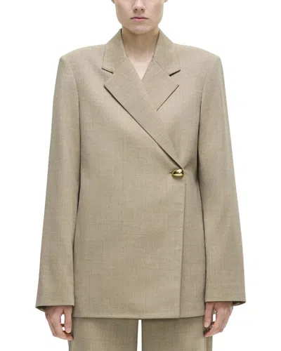 Adam Lippes Harrison Wool-blend Jacket In Neutral