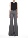 Adam Lippes High Waist Trousers In Gray