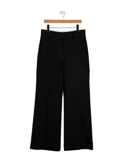 Pre-owned Adam Lippes High-rise Wide Leg Jeans W/ Tags In Blue