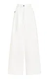 Adam Lippes Jasper Pant In White Denim