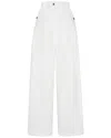 Adam Lippes Jasper High-rise Wide-leg Jeans In White