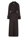 Adam Lippes Jupiter Trench Coat In Black