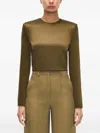 Adam Lippes Keira Blouse In Green