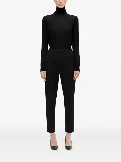 Adam Lippes Kit Compact Trousers In Black