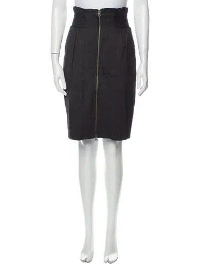 Pre-owned Adam Lippes Knee-length Skirt In Black