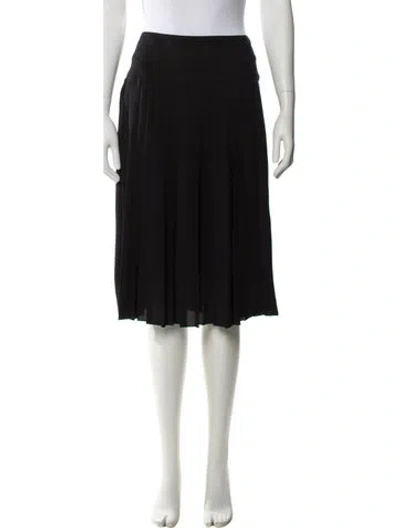 Pre-owned Adam Lippes Knee-length Skirt In Black