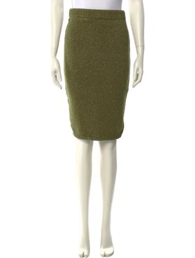 Pre-owned Adam Lippes Knee-length Skirt In Green
