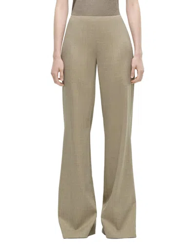 Adam Lippes Lamy Wool-blend Pant In Neutral