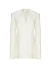 Adam Lippes Lazarus Collarless Jacket In Neutral