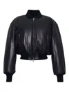 Adam Lippes Leather Bomber Jacket