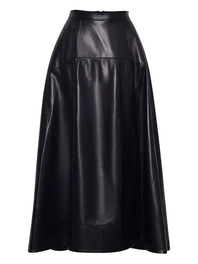 Adam Lippes Leather Skirt