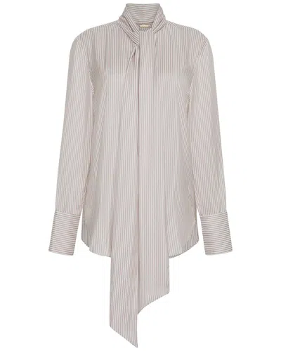 Adam Lippes Lee Silk Blouse In White