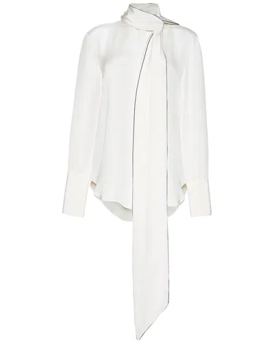 Adam Lippes Lee Silk Blouse In White