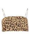 Adam Lippes Printed Bandeau In Neutral
