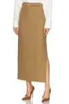 Adam Lippes Leto Skirt In Brown
