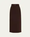 Adam Lippes Levi Skirt In Brown