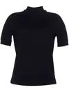 Adam Lippes Logo-embroidered Cashmere Top In Black