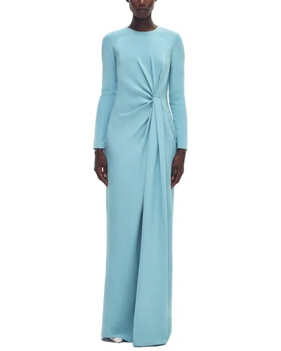 ADAM LIPPES LONG DRAPED SILK DRESS