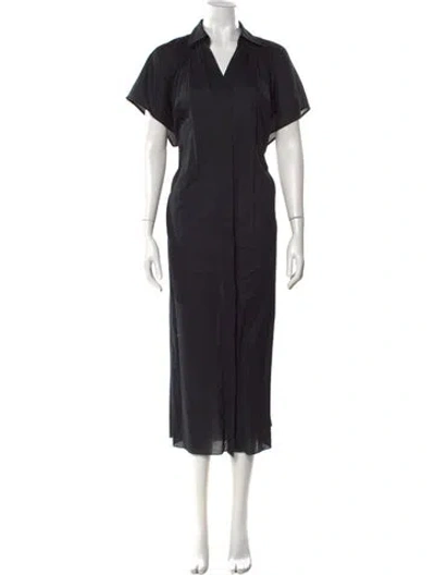 Pre-owned Adam Lippes Long Dress In Black