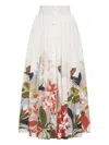 Adam Lippes Lovisa Cotton Skirt In White