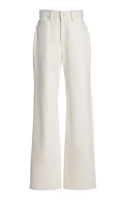 Adam Lippes Lucy Jeans In White
