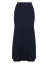 Adam Lippes Lyra Midi Skirt In Blue