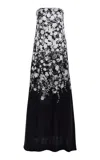 Adam Lippes Marais Printed Silk-charmeuse Gown