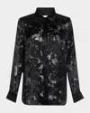 Adam Lippes Mathias Button Down Devore Shirt