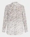 Adam Lippes Mathias Floral-print Crepe De Chine Button-down Shirt In Ivory Floral