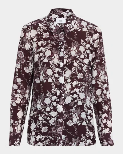 Adam Lippes Mathias Floral Silk Button-down Shirt