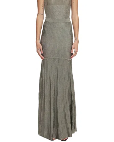 Adam Lippes Maxi Skirt In Gray