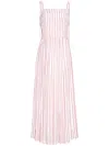Adam Lippes Gestreiftes Kleid In White
