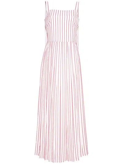 Adam Lippes Gestreiftes Kleid In White