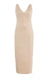 Adam Lippes Metallic Floral Silk-blend Midi Dress