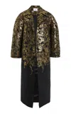 Adam Lippes Metallic Lacquer-jacquard Coat