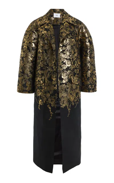 Adam Lippes Metallic Lacquer-jacquard Coat