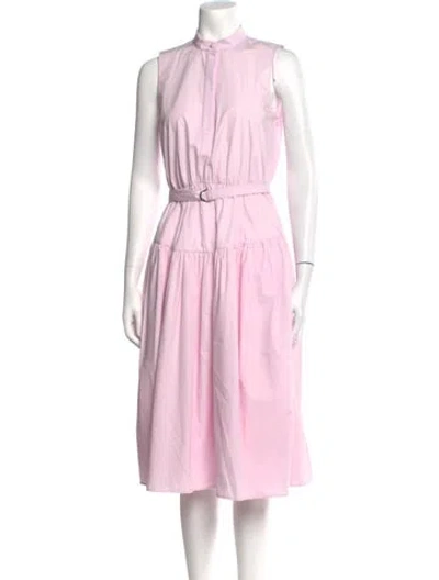 Pre-owned Adam Lippes Midi Length Dress In Pink