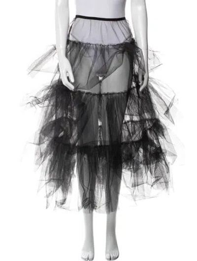 Pre-owned Adam Lippes Midi Length Skirt In Silver