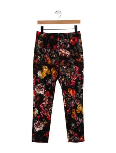 Pre-owned Adam Lippes Mid-rise Skinny Leg Jeans In Red