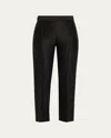Adam Lippes Mika Cropped Straight-leg Pants In Black