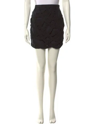 Pre-owned Adam Lippes Mini Skirt In Neutral
