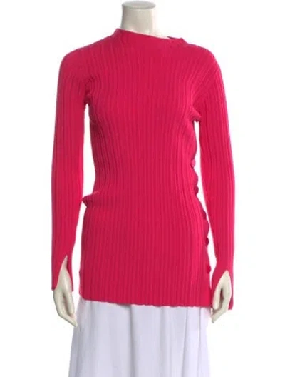 Pre-owned Adam Lippes Mock Neck Sweater In Pink