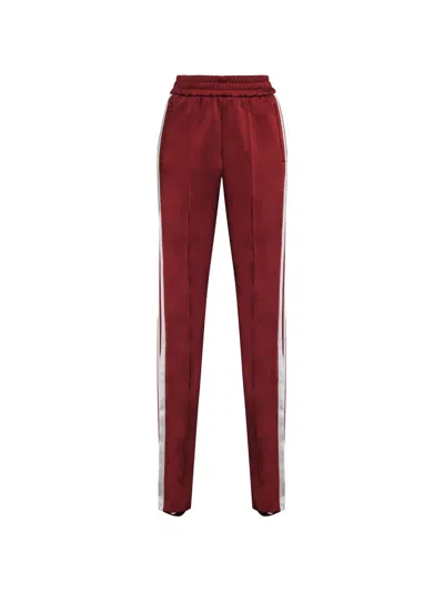 Adam Lippes Nozomi Side-stripe Track Pants In Brown