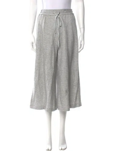 Pre-owned Adam Lippes Nylon Wide Leg Pants In Grey