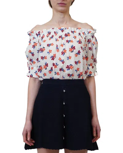 Adam Lippes Off The Shoulder Top In Multi