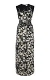 Adam Lippes Ophelia Printed Silk-wool Midi Dress