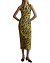 Adam Lippes Ophelia Wool & Silk-blend Dress In Yellow