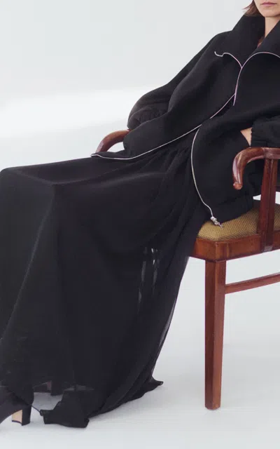 Adam Lippes Oversized Cashmere Bomber Jacket