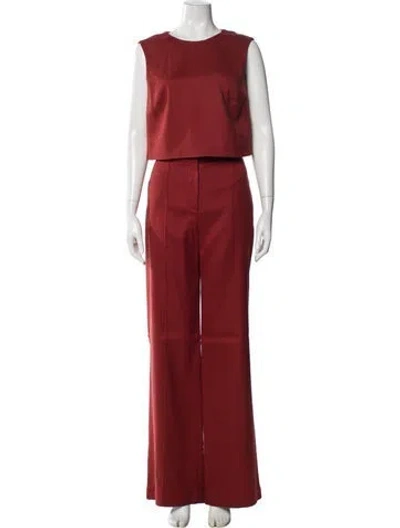 Pre-owned Adam Lippes Pant Set In Red