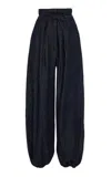 Adam Lippes Paperbag Denim Wide-leg Pants